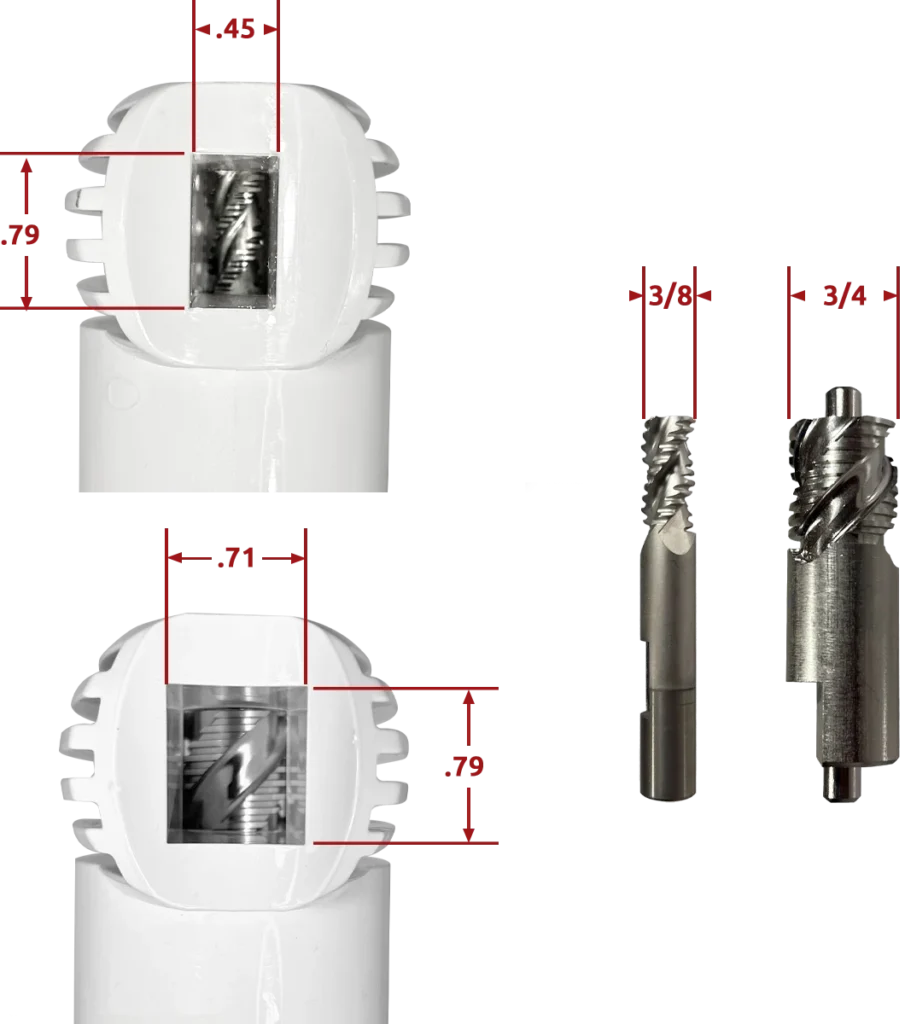 Bone mill size comparison